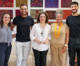 Reunião da Reitora da UnB, Rozana Naves, com o deputado distrital Fábio Félix e sua equipe. 28/11/2025. Foto: Beto Monteiro/UnB